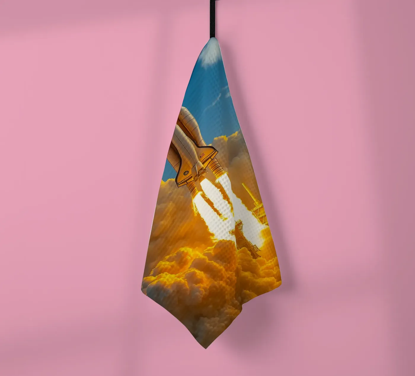 spaceship rocket Geschirrtuch von tamarind