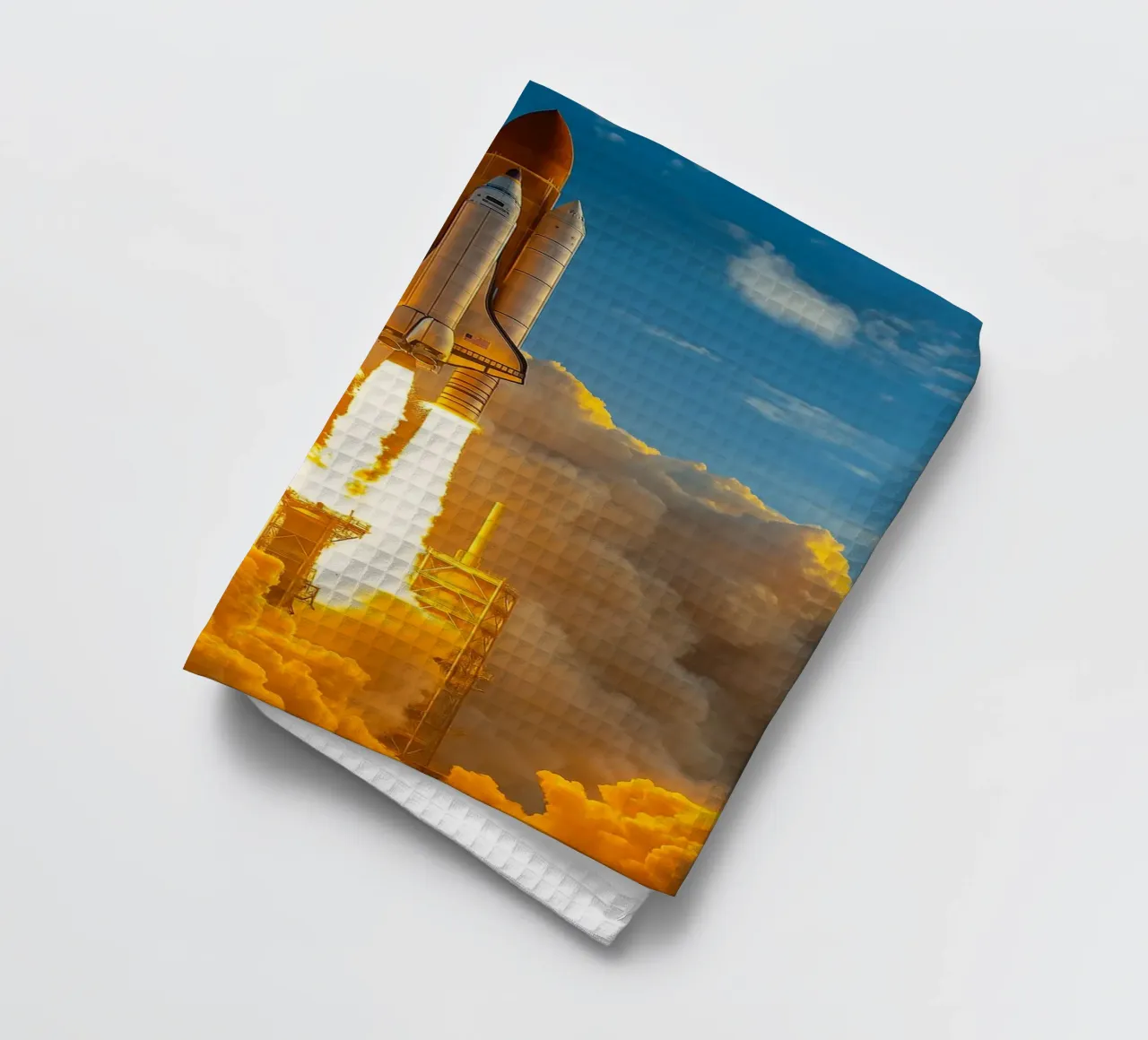 Raumschiff Rakete Geschirrtuch von tamarind