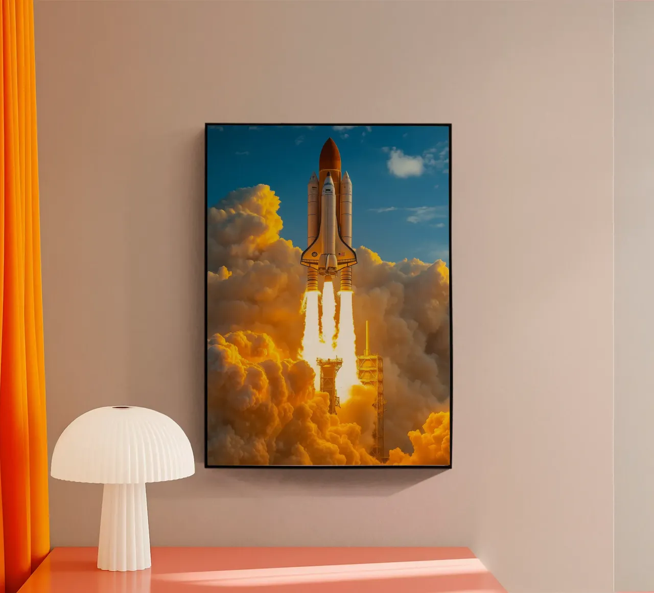 fusée spatiale plexiglas de tamarind