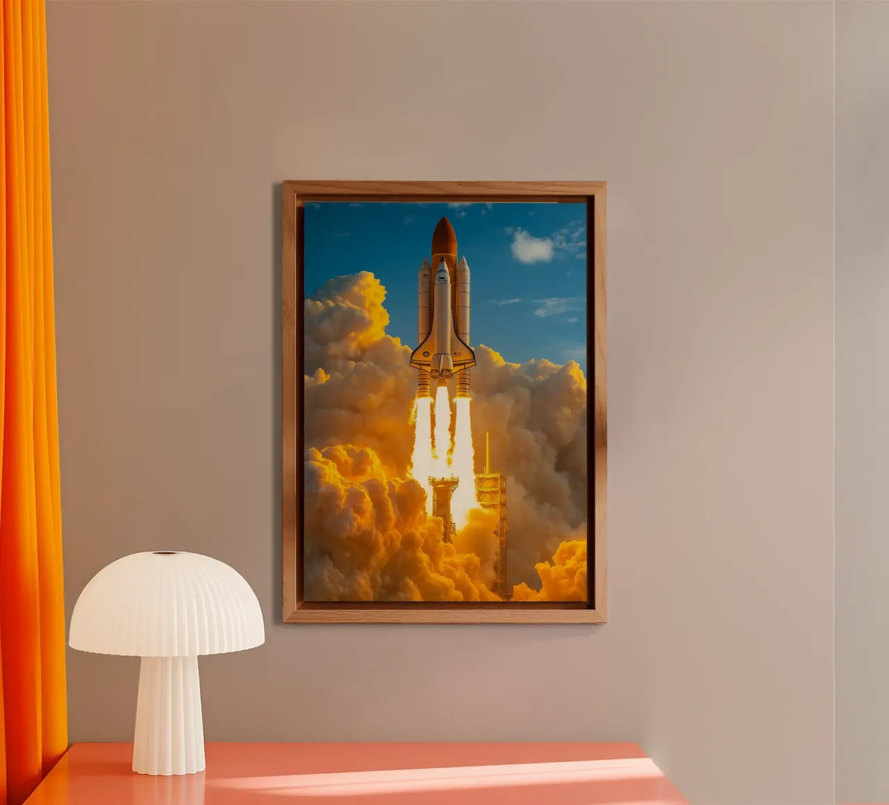 razzo astronave alluminio dibond da tamarind