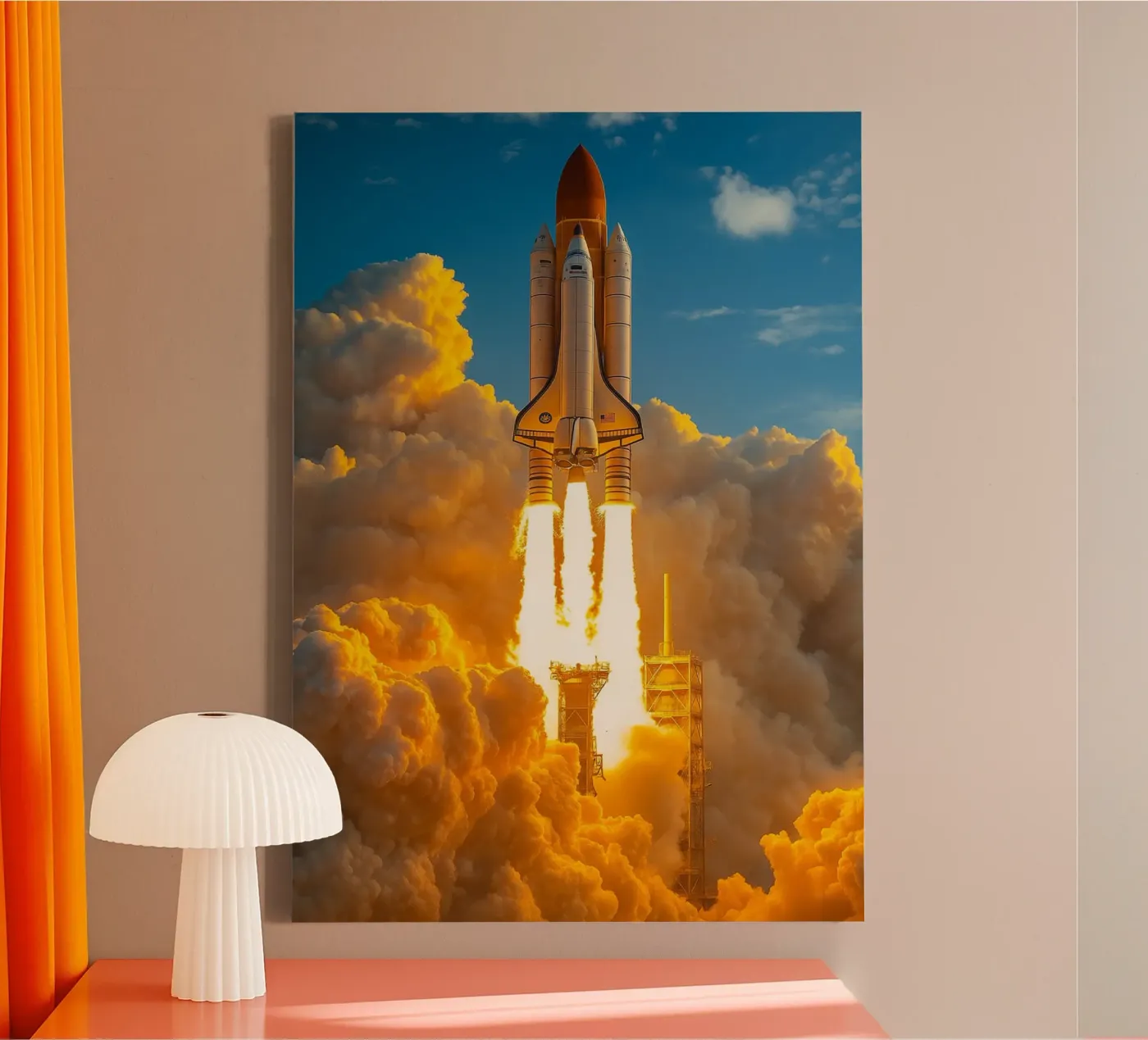 fusée spatiale toile de tamarind