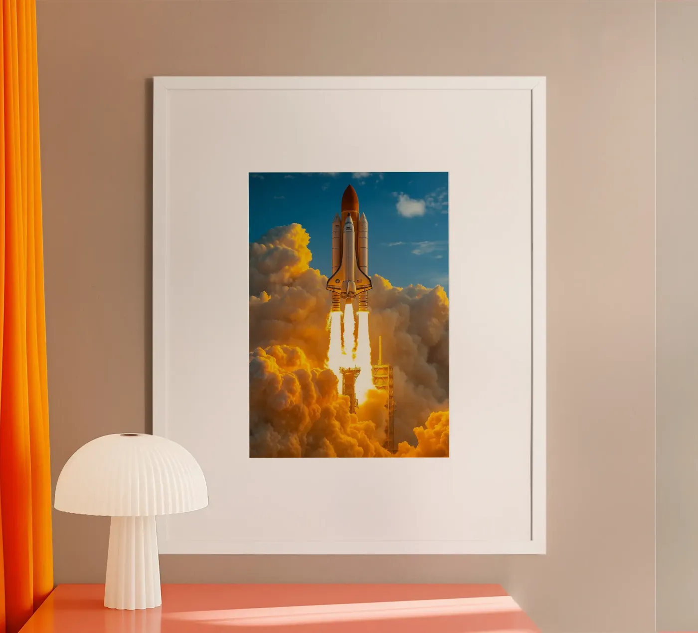 fusée spatiale poster de tamarind