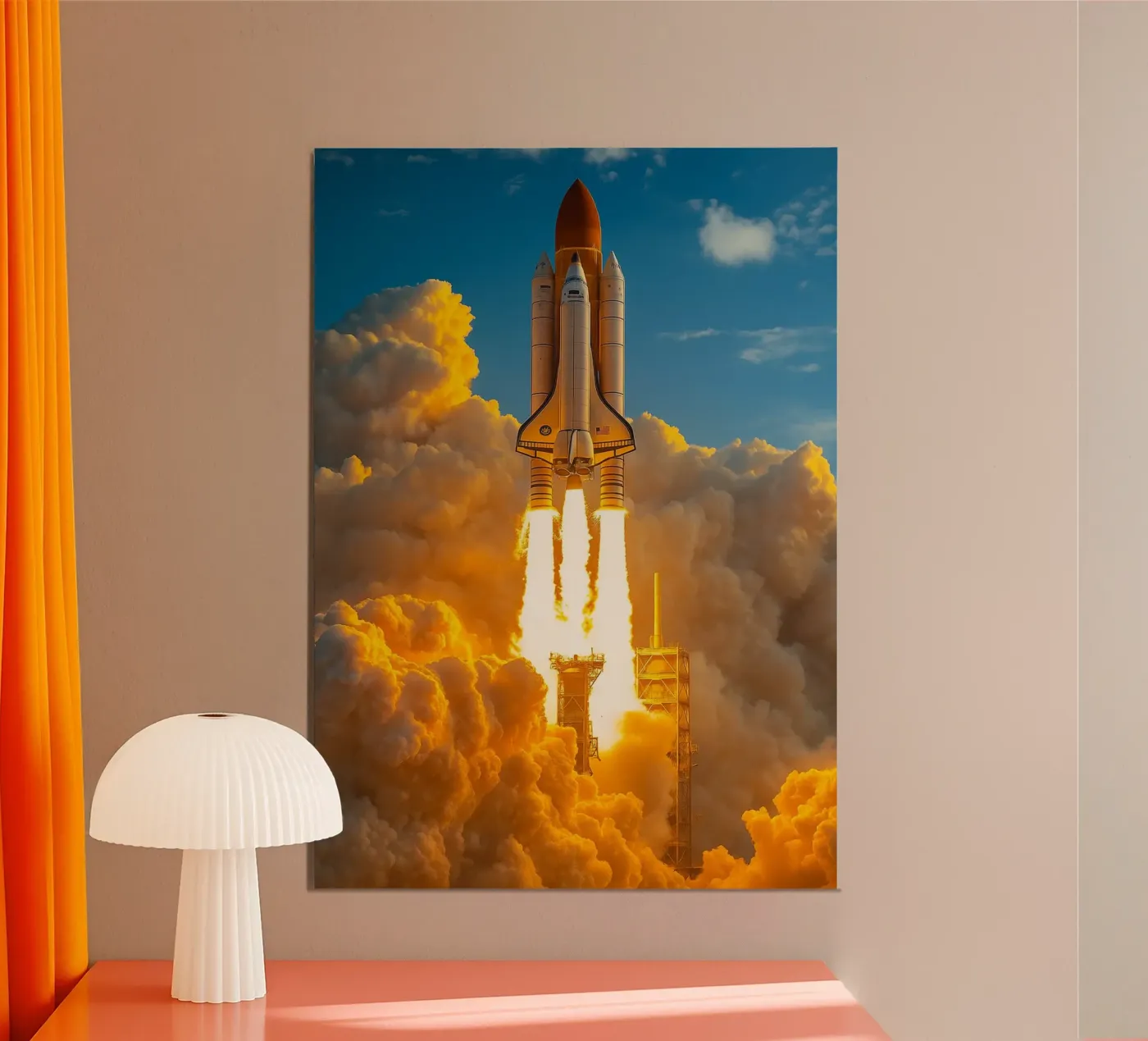 fusée spatiale poster de tamarind