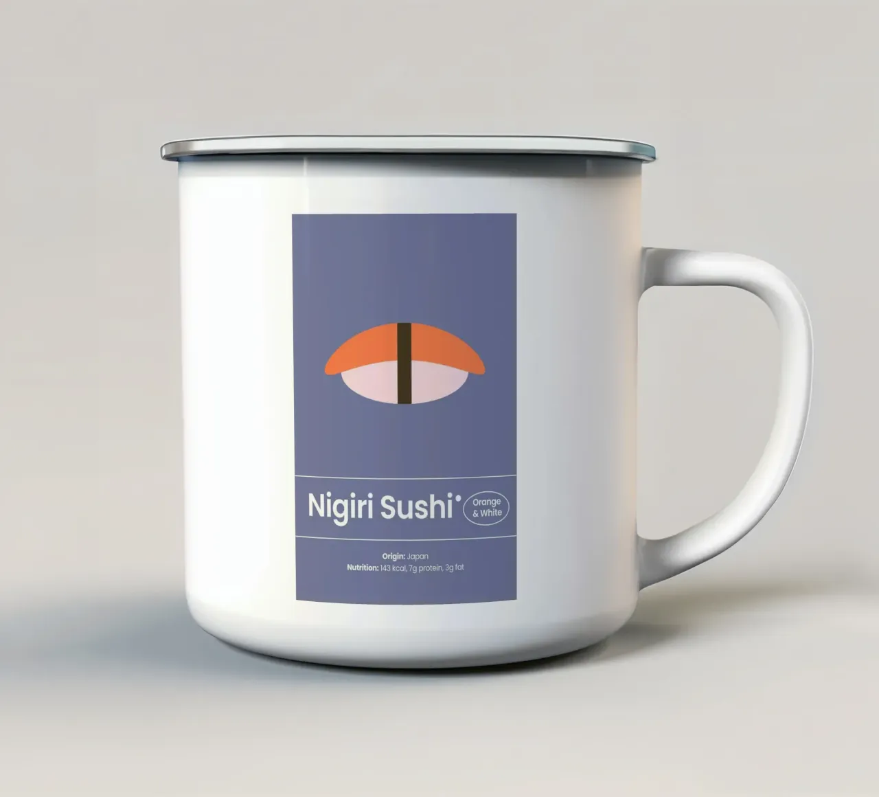 L'arte del Nigiri tazza in smalto da Nina Wolf