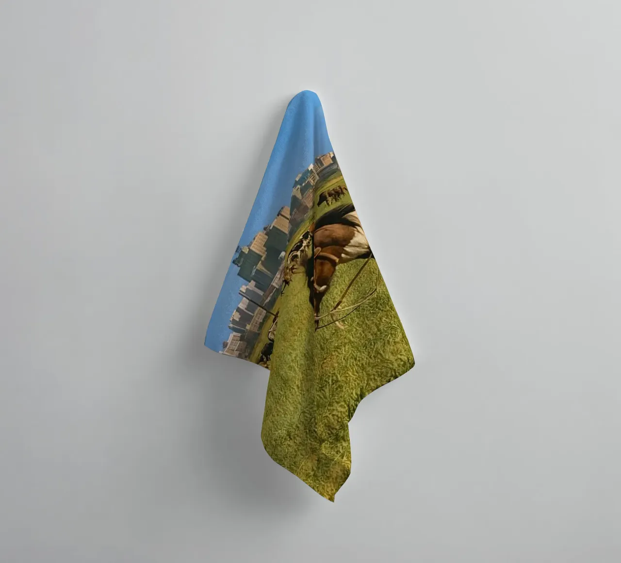 young man herding cows in the meadow towel by tamarind
