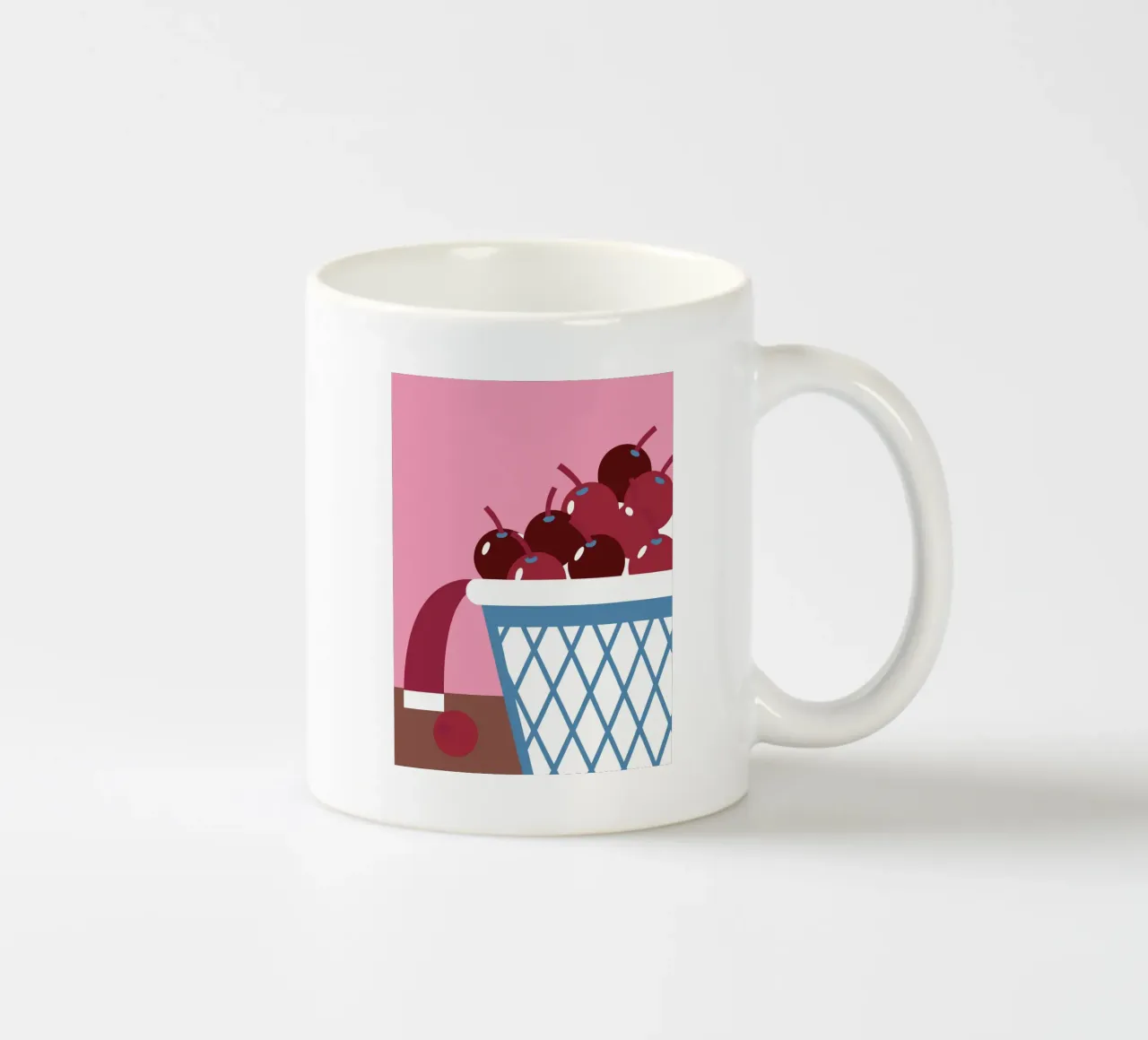 Ciliegie di Natale tazza in ceramica da LOOK DIFFERENT