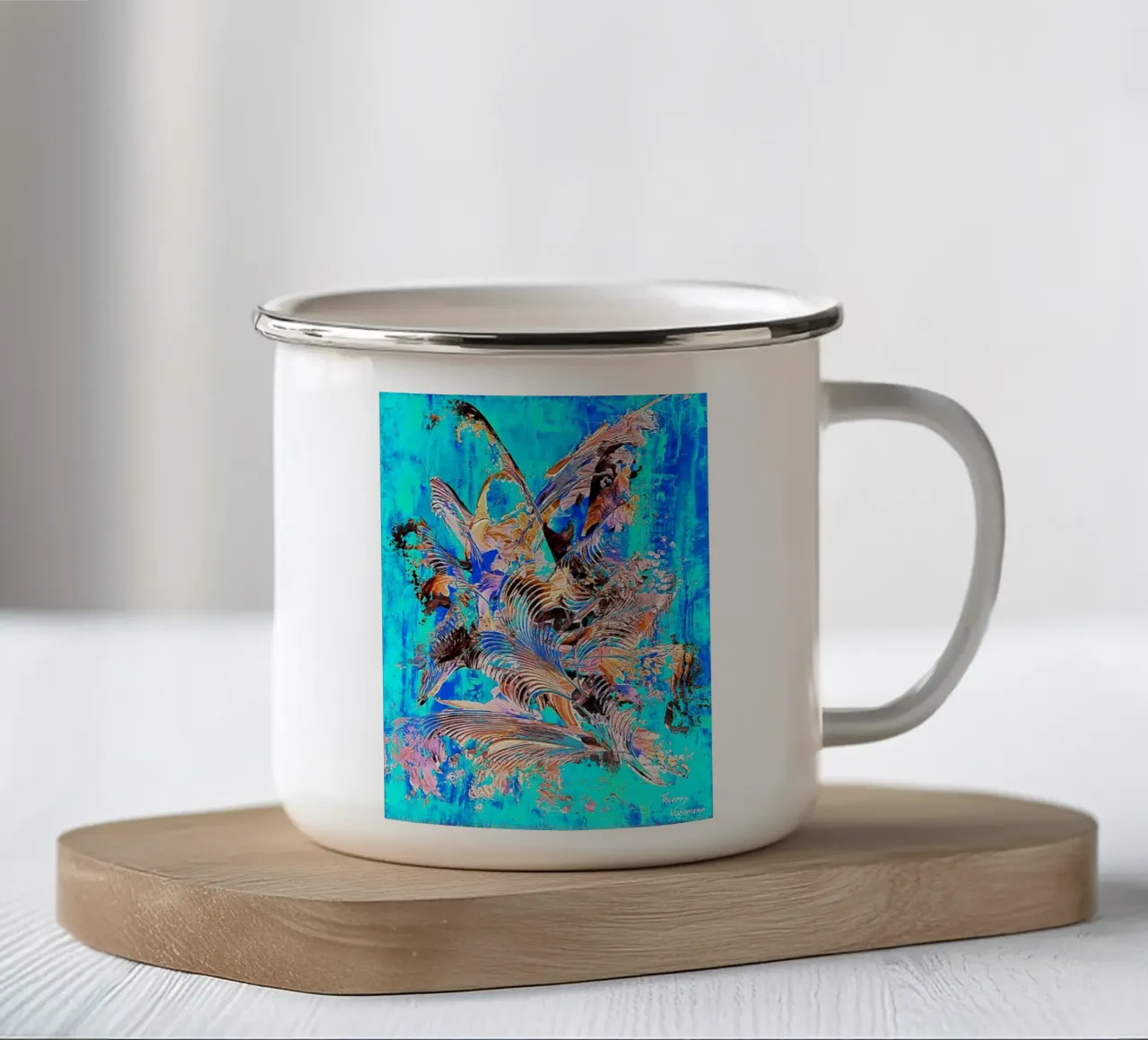 IDEAL GIFT 100 invers. tazza in smalto da Little treasures for your home