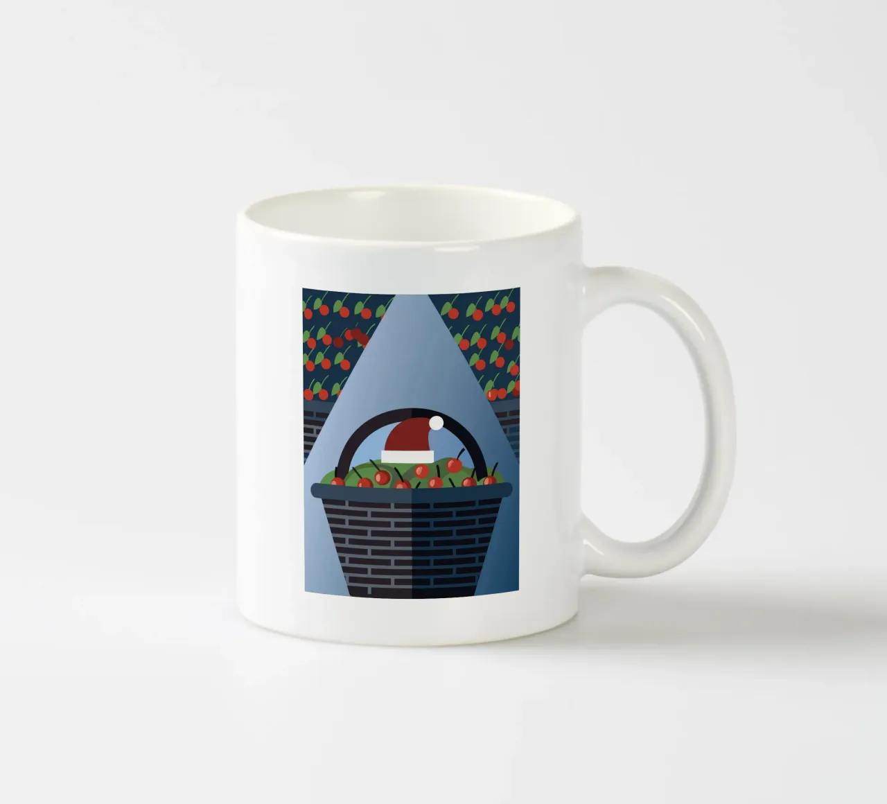 Ciliegie di Natale tazza in ceramica da LOOK DIFFERENT