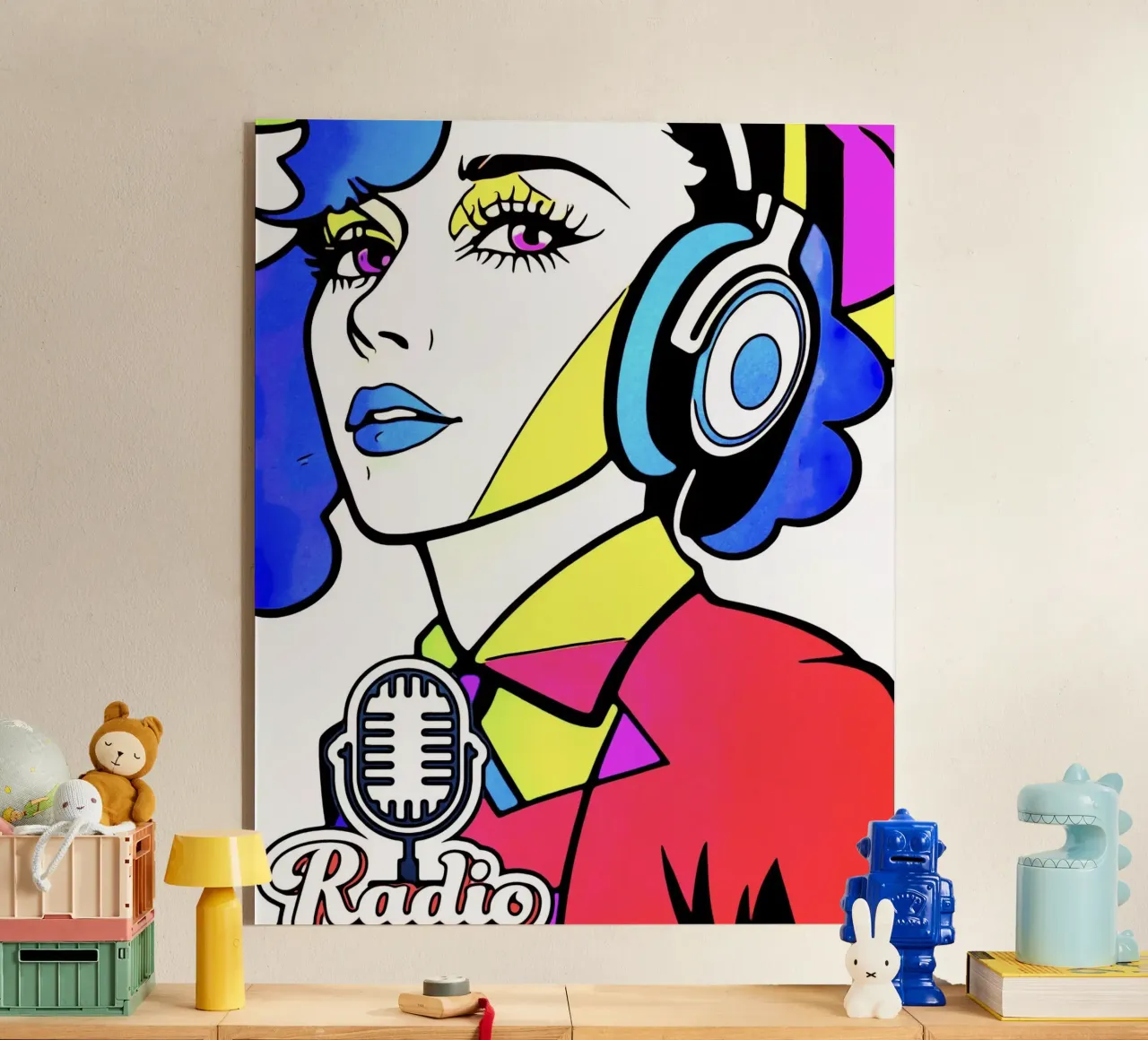 Radio acryl van ZAMART - PopArt