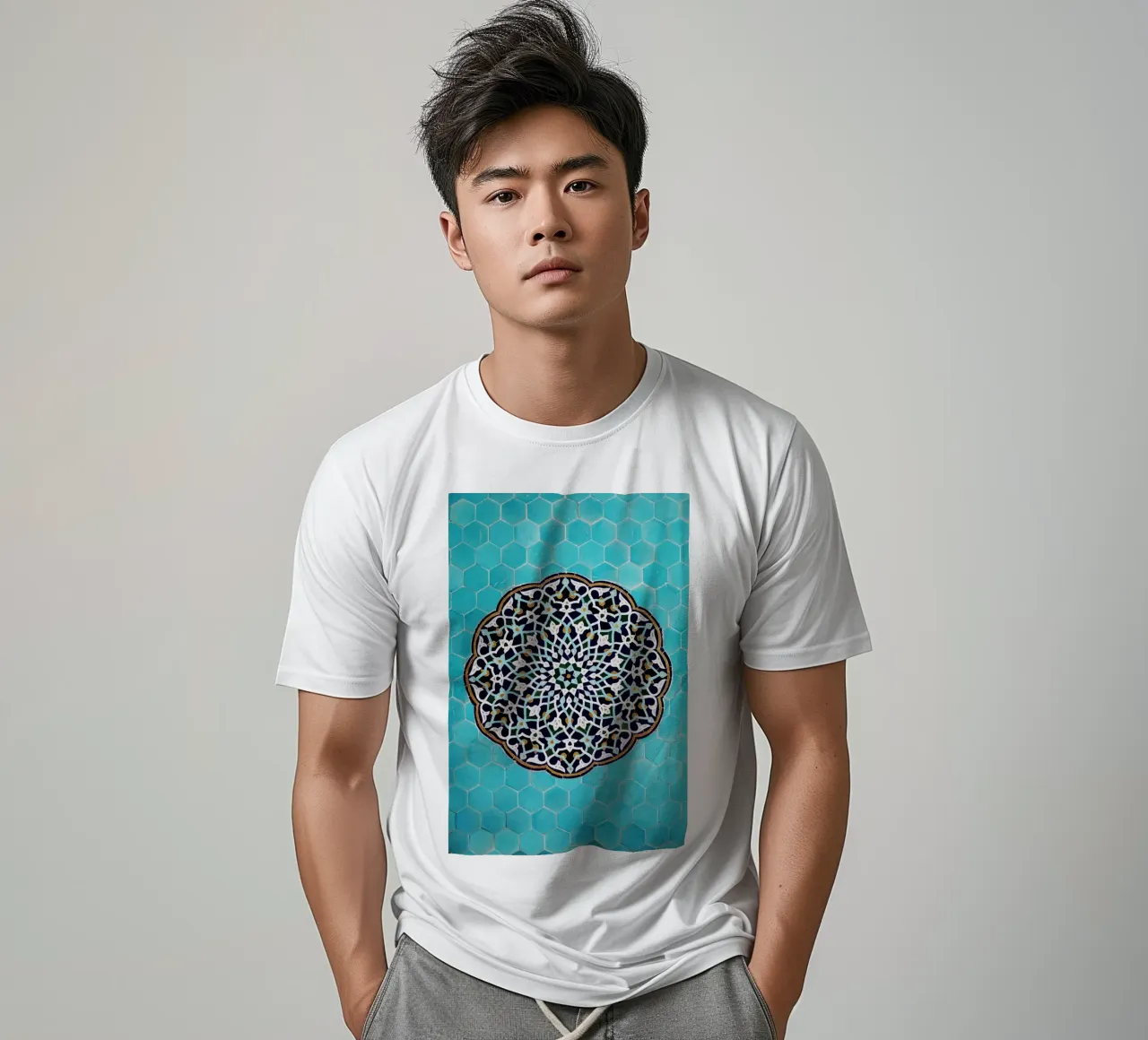 Un mosaico in una moschea in Iran t-shirt da atmospheric pictures