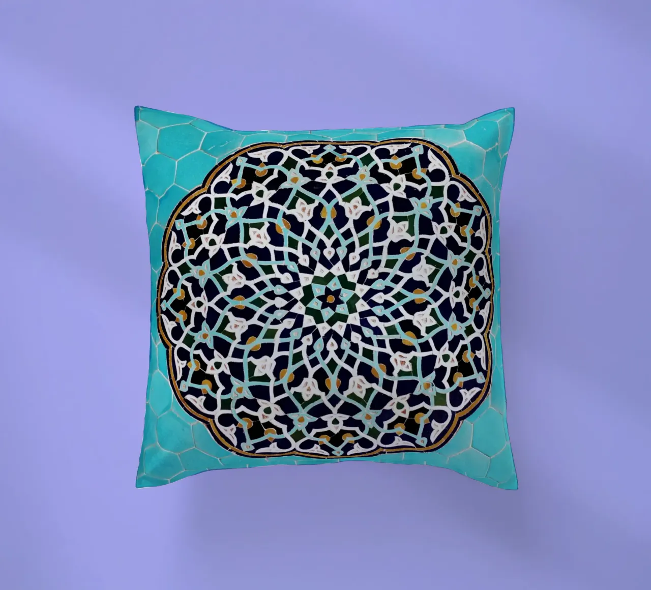 Un mosaico in una moschea in Iran cuscino da atmospheric pictures