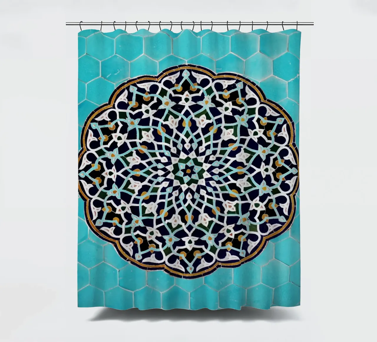 Un mosaico in una moschea in Iran tenda da doccia da atmospheric pictures