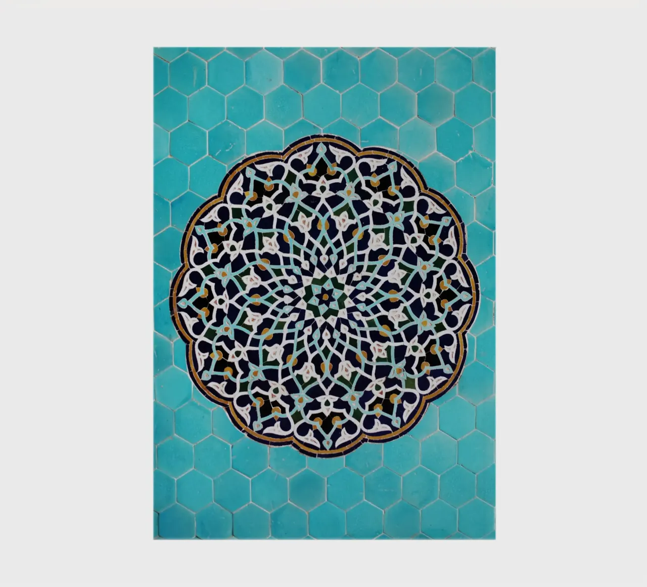 Motif de mosaïque dans une mosquée en Iran carnet de notes de art picture