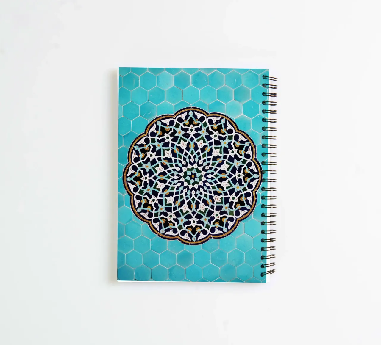 Mosaic pattern in mosque in Iran spiral notebook by atmospheric pictures