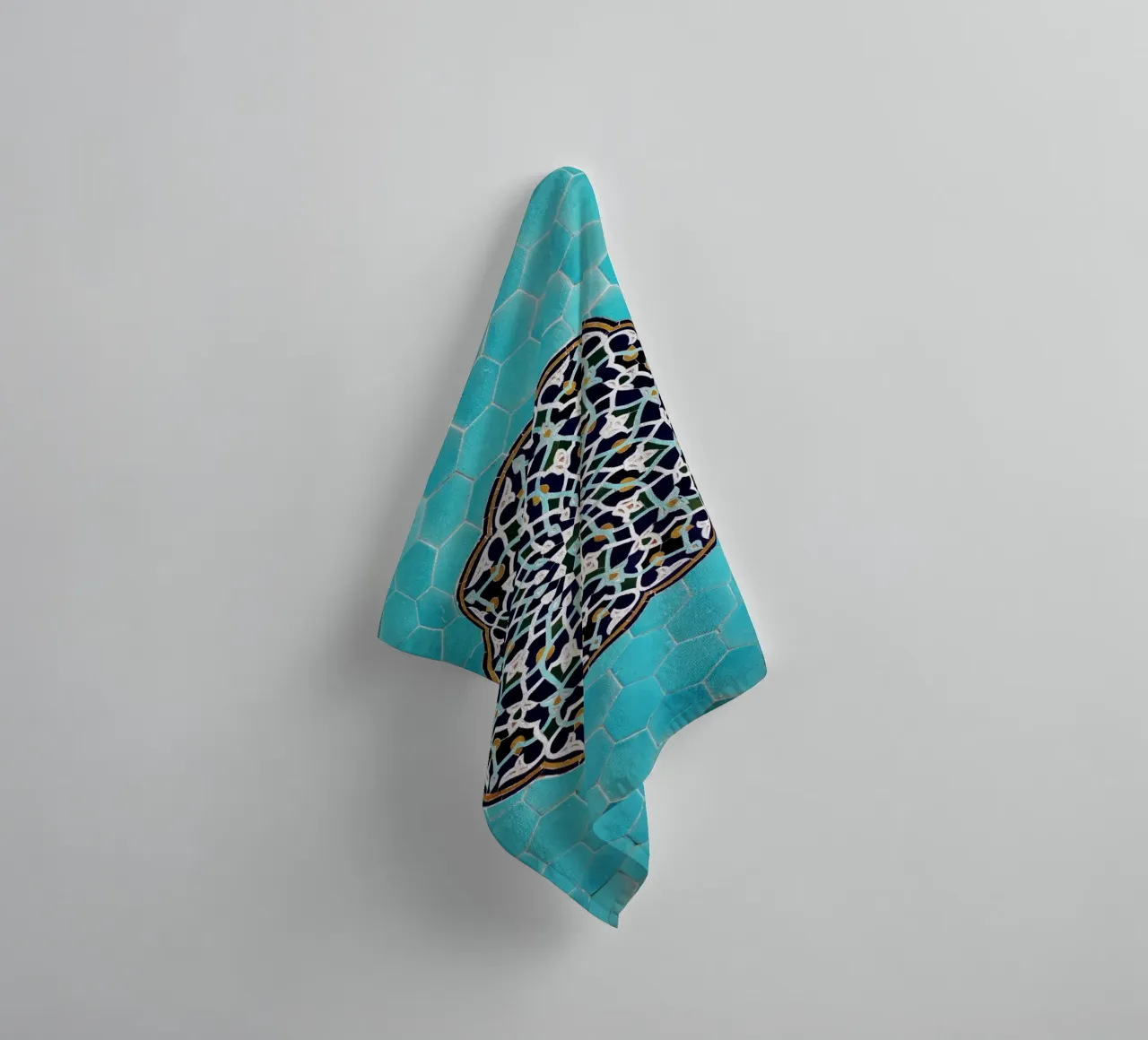 Motif de mosaïque dans une mosquée en Iran serviette de bain de art picture