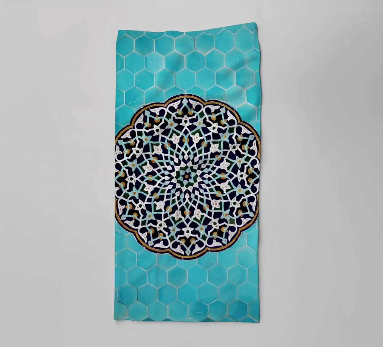 Motif de mosaïque dans une mosquée en Iran serviette de bain de art picture