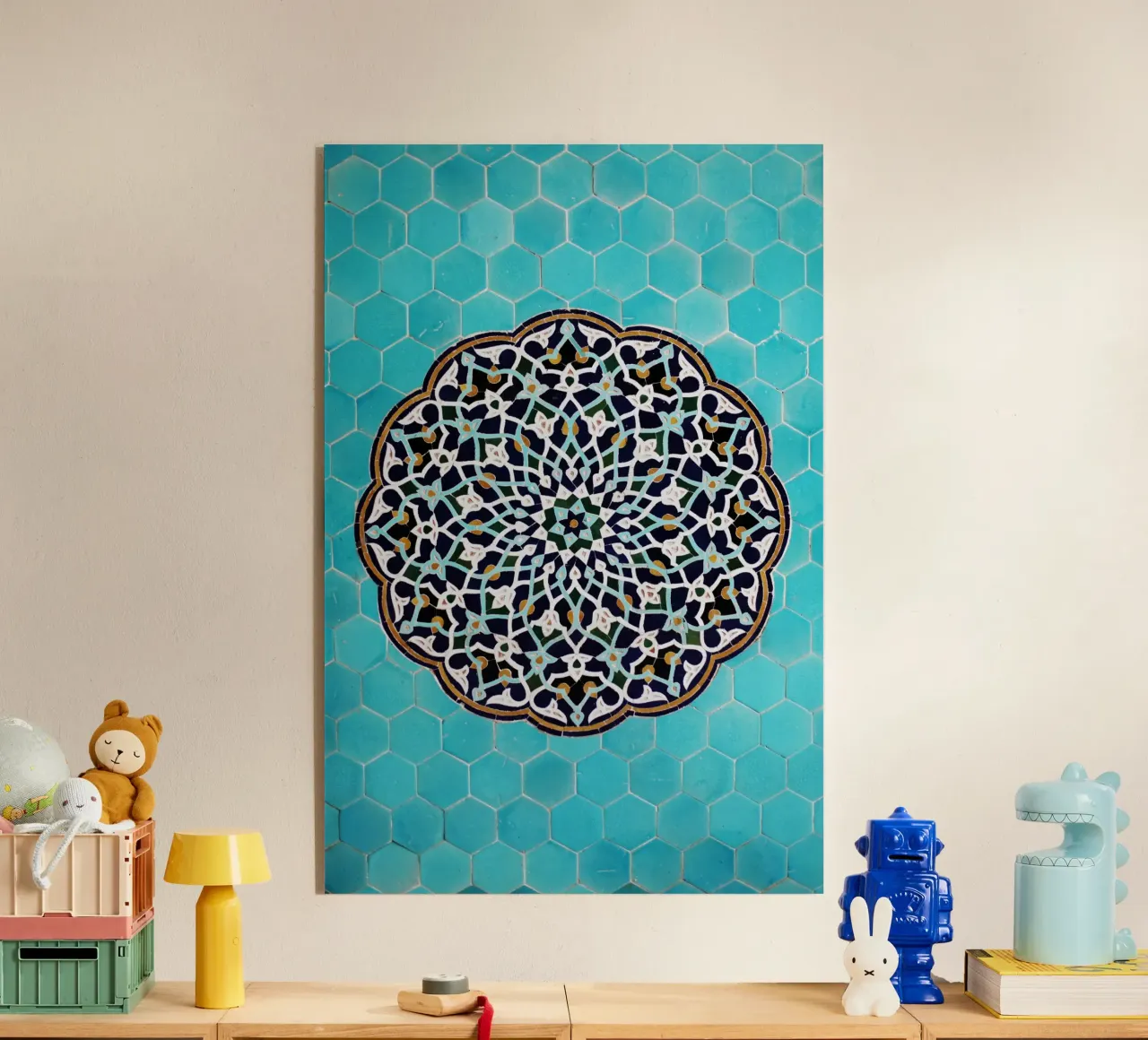 Un mosaico in una moschea in Iran plexiglass da atmospheric pictures