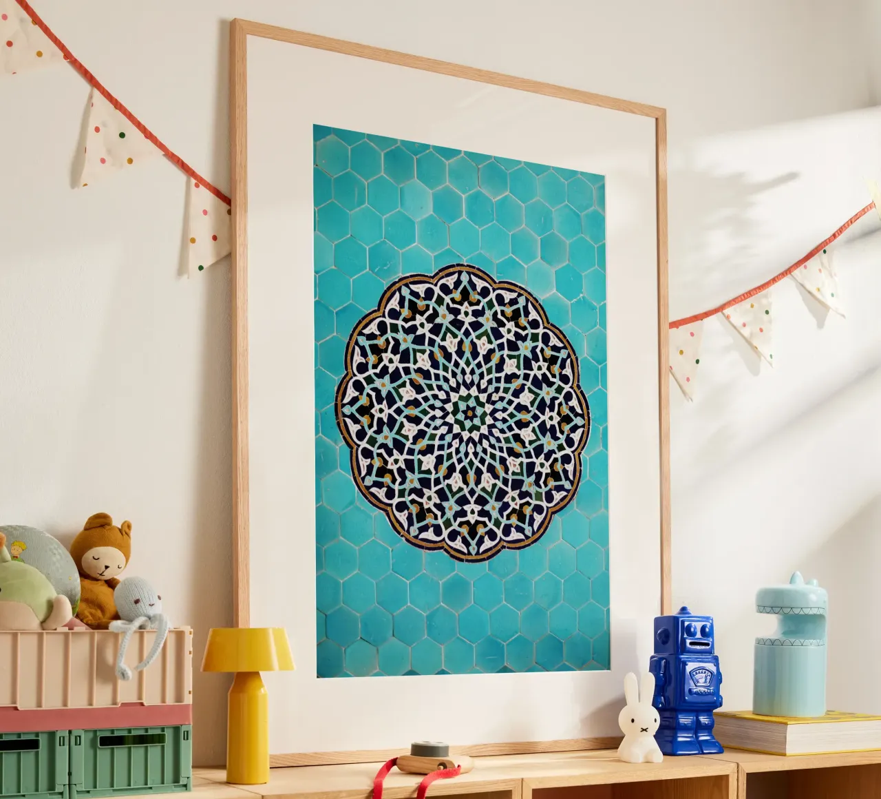 Un mosaico in una moschea in Iran carta hahnemühle da art picture