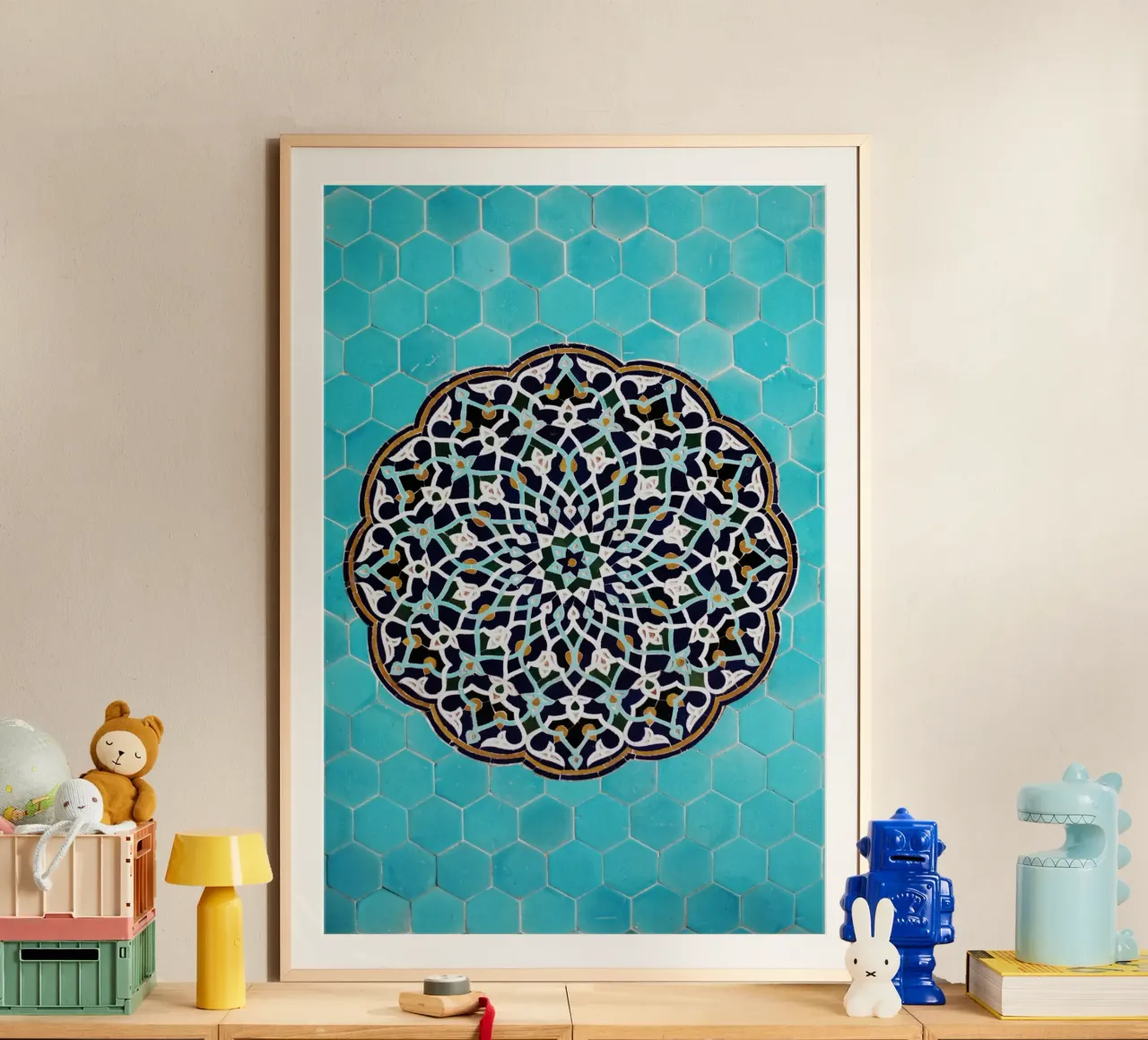 Un mosaico in una moschea in Iran carta hahnemühle da art picture