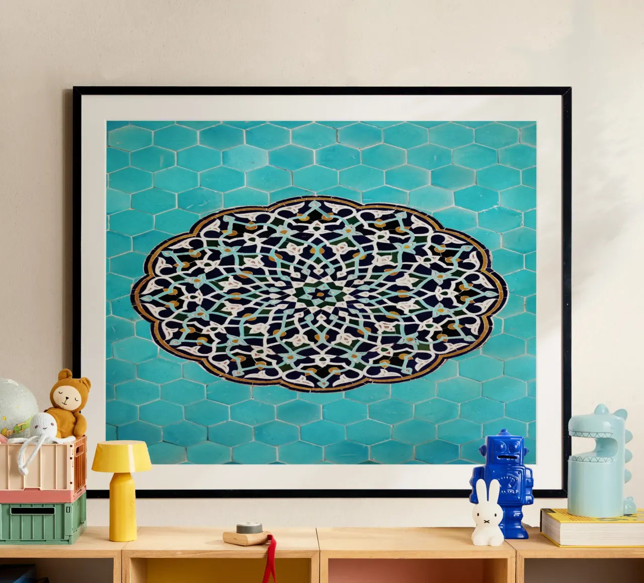 Un mosaico in una moschea in Iran carta hahnemühle da art picture