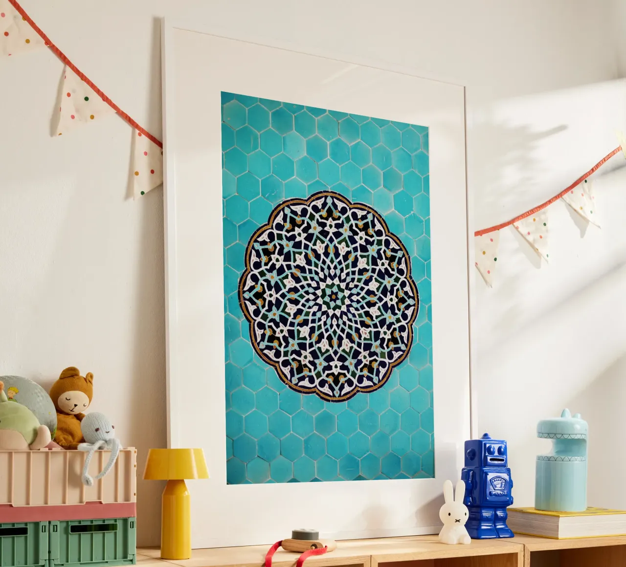 Un mosaico in una moschea in Iran carta hahnemühle da art picture