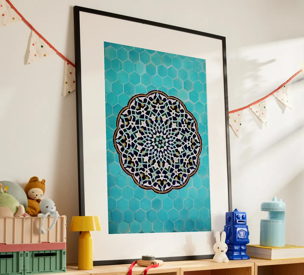 Un mosaico in una moschea in Iran carta hahnemühle da art picture