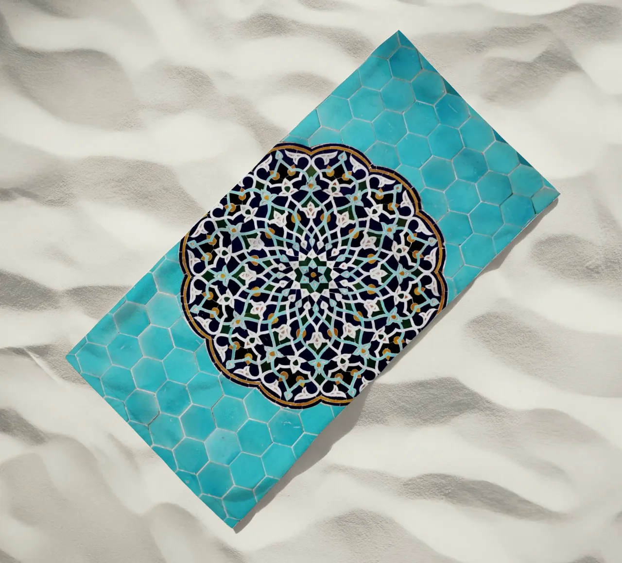 Un mosaico in una moschea in Iran telo mare da art picture