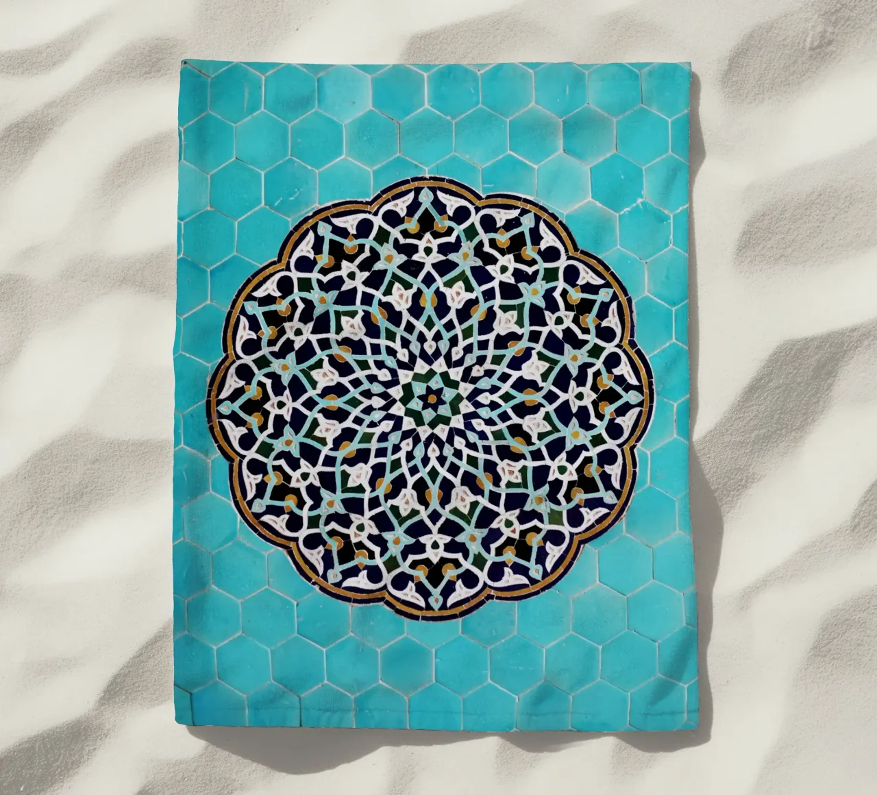 Un mosaico in una moschea in Iran telo mare da art picture