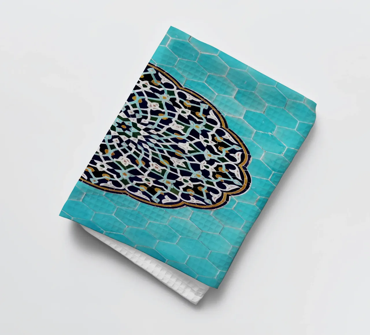 Motif de mosaïque dans une mosquée en Iran torchon de atmospheric pictures