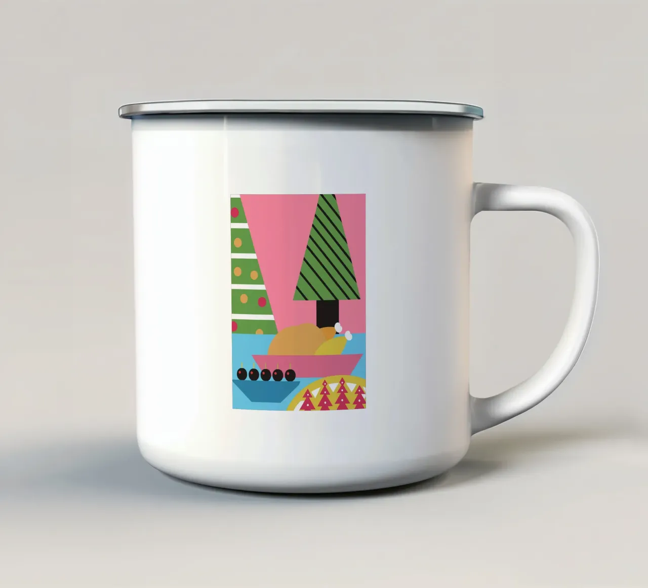 Buon Natale tazza in smalto da LOOK DIFFERENT