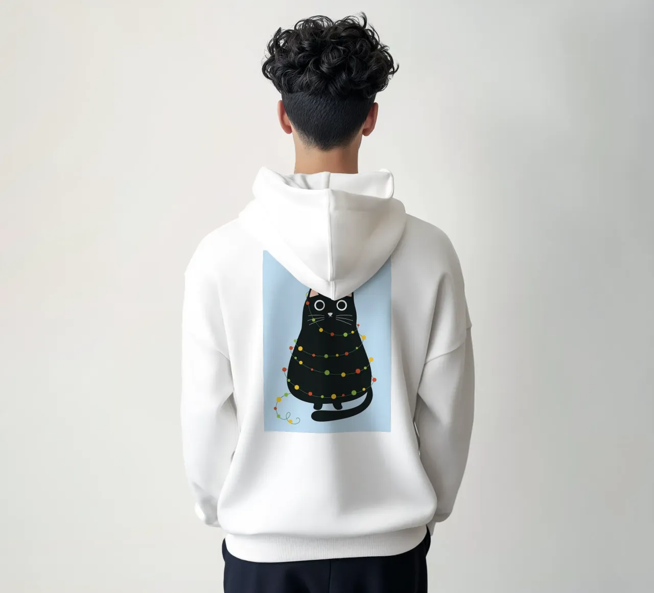 lampada per gatti albero di Natale felpa con cappuccio da Avocadoz