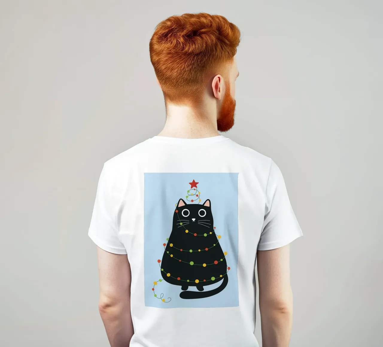 lampada per gatti albero di Natale t-shirt da Avocadoz