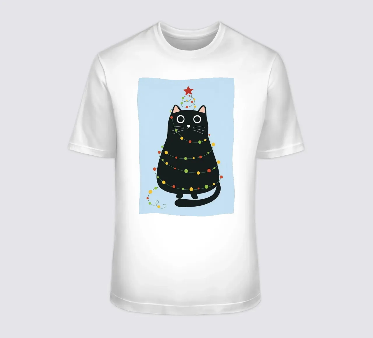 lampada per gatti albero di Natale t-shirt da Avocadoz