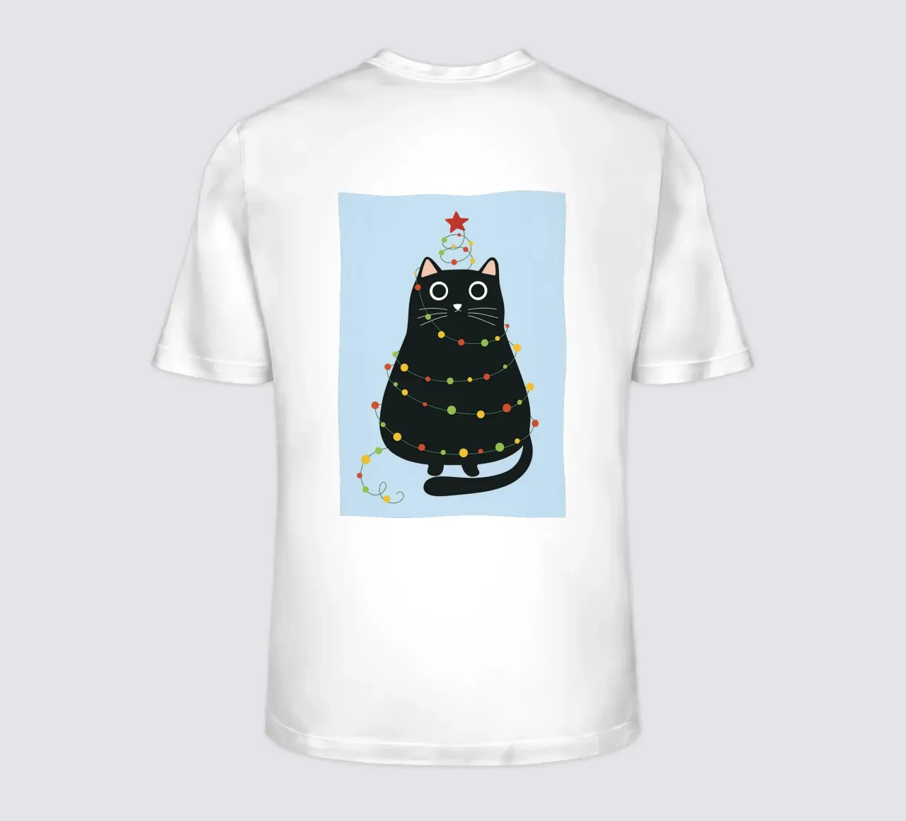 lampada per gatti albero di Natale t-shirt da Avocadoz