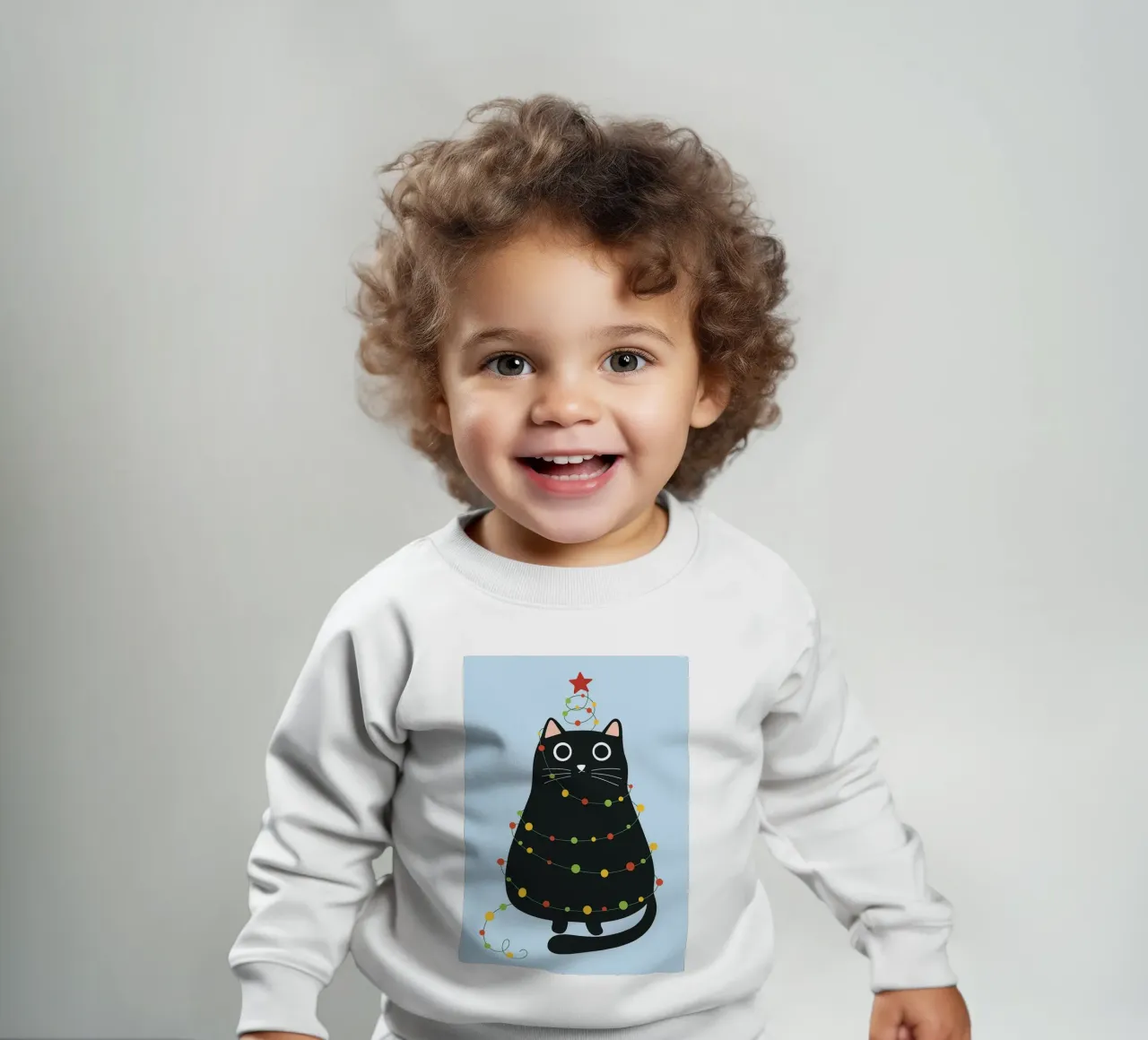 lampada per gatti albero di Natale felpa neonato da Avocadoz