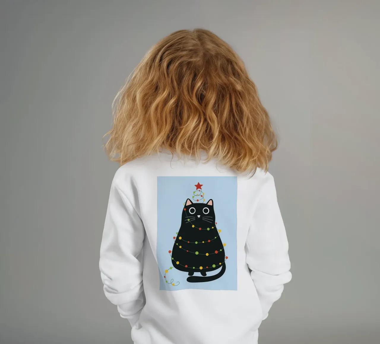 lampada per gatti albero di Natale felpa bambino da Avocadoz