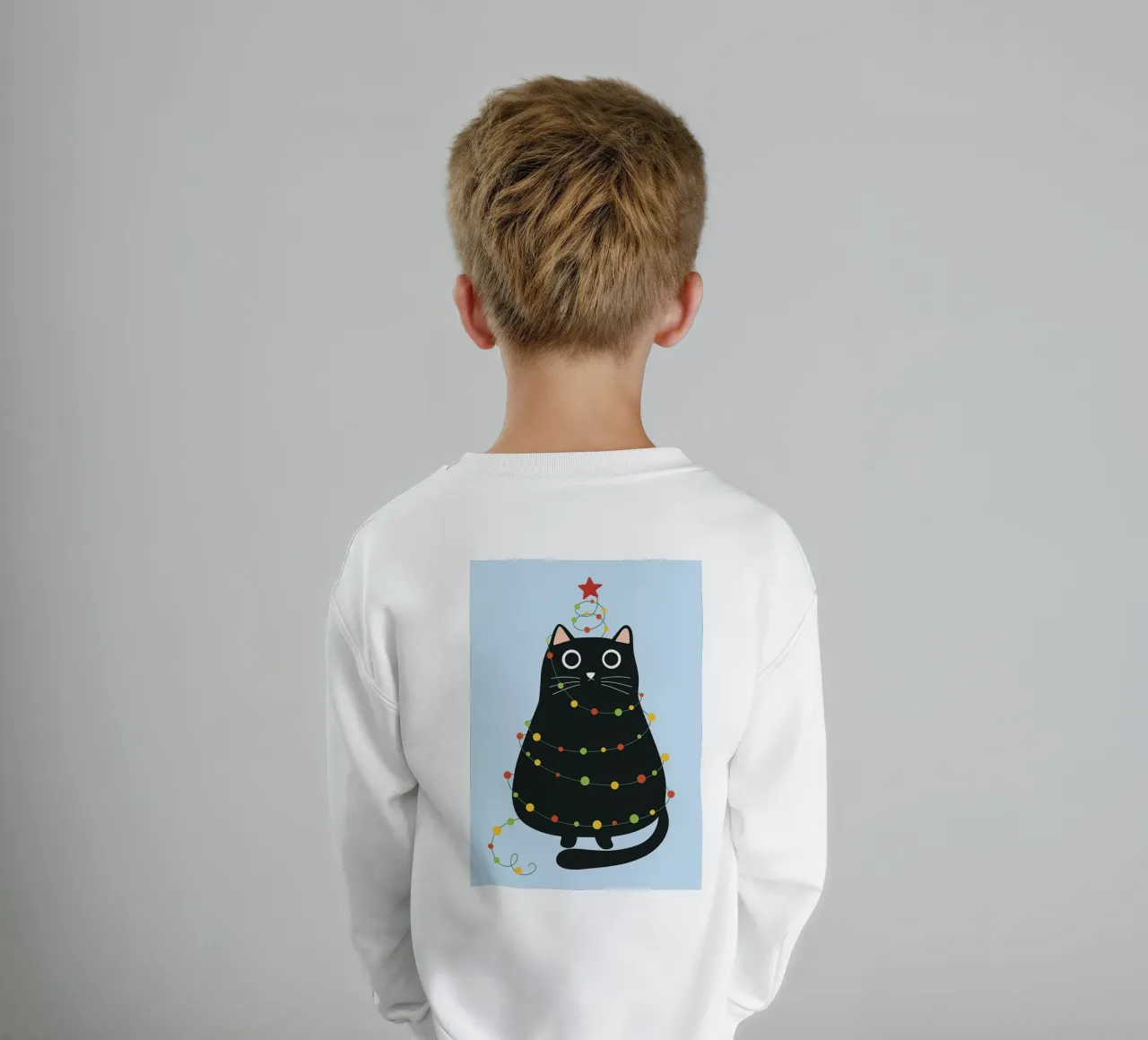 lampada per gatti albero di Natale felpa bambino da Avocadoz