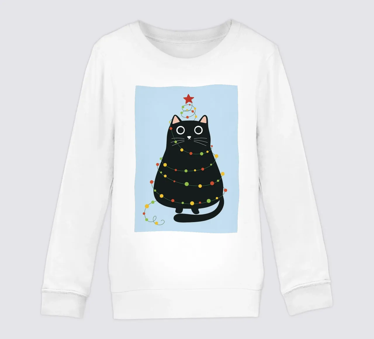 lampada per gatti albero di Natale felpa bambino da Avocadoz