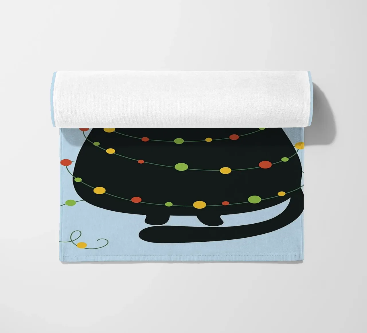 lampada per gatti albero di Natale telo mare da Avocadoz