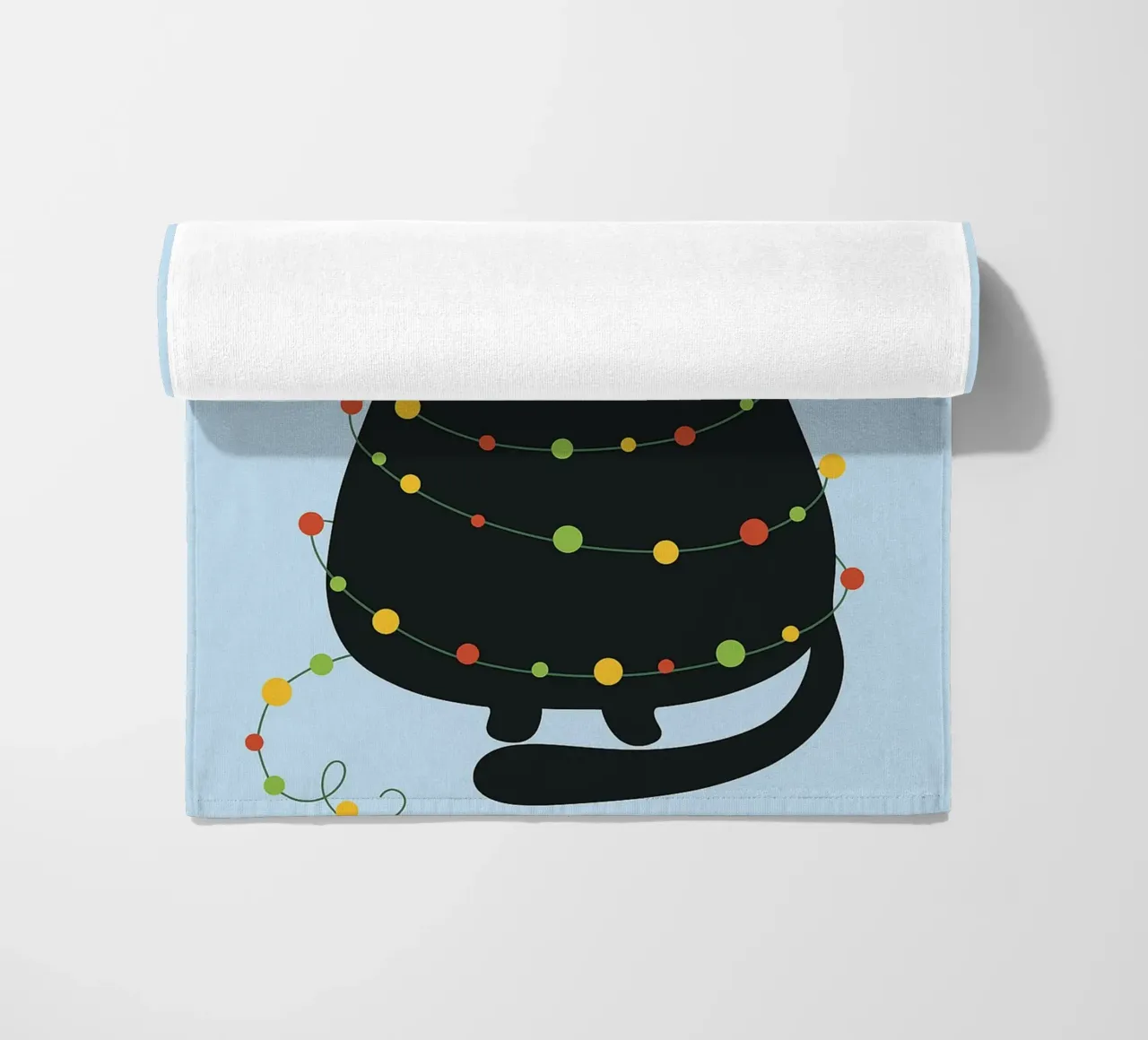 lampada per gatti albero di Natale telo mare da Avocadoz