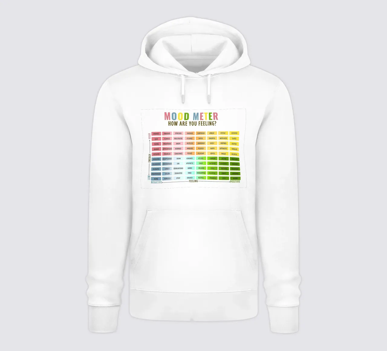 Misuratore dell'umore felpa con cappuccio da Ninda Creation Art