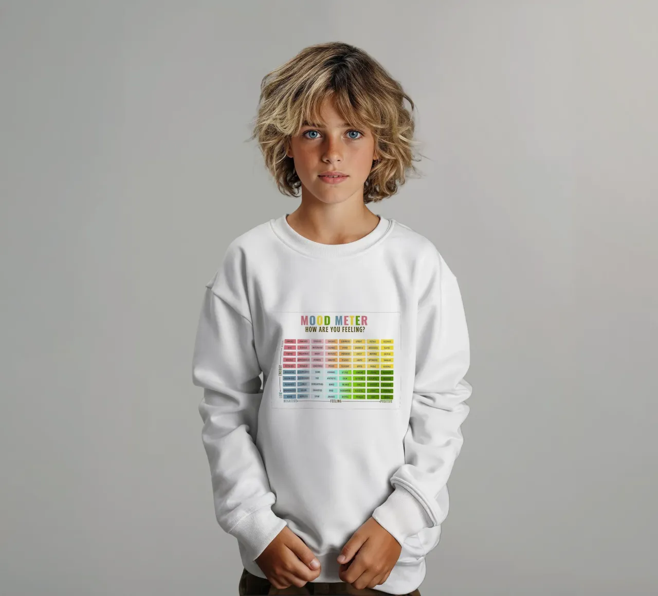 Misuratore dell'umore felpa bambino da Ninda Creation Art