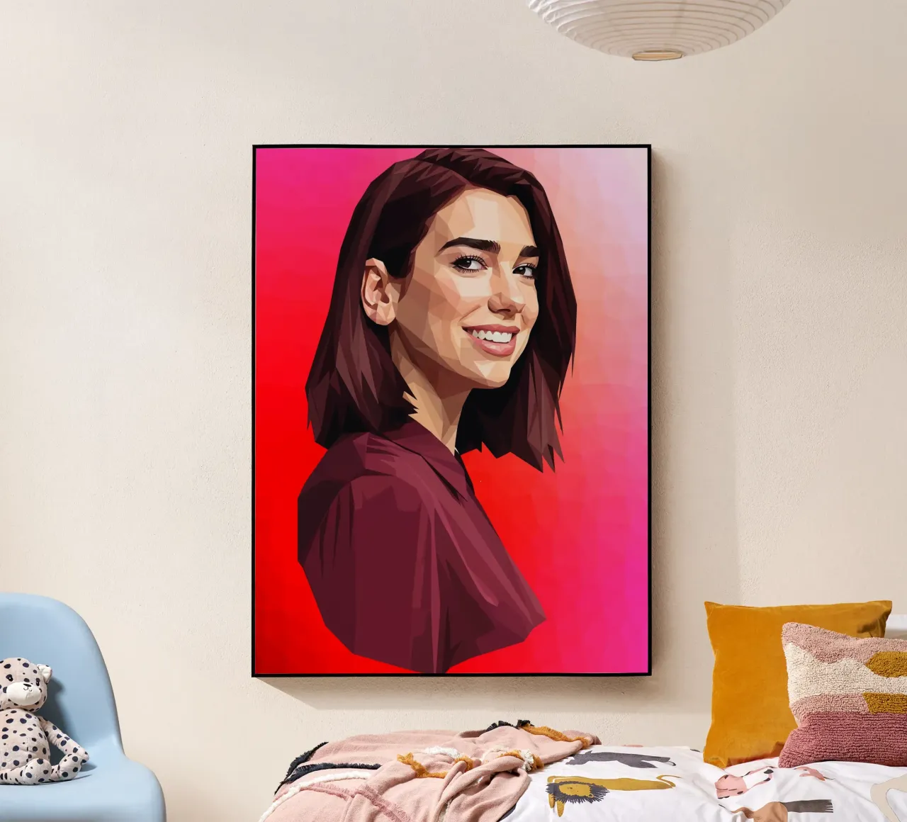 Dua Lipa Low poly plexiglass da Low Profile