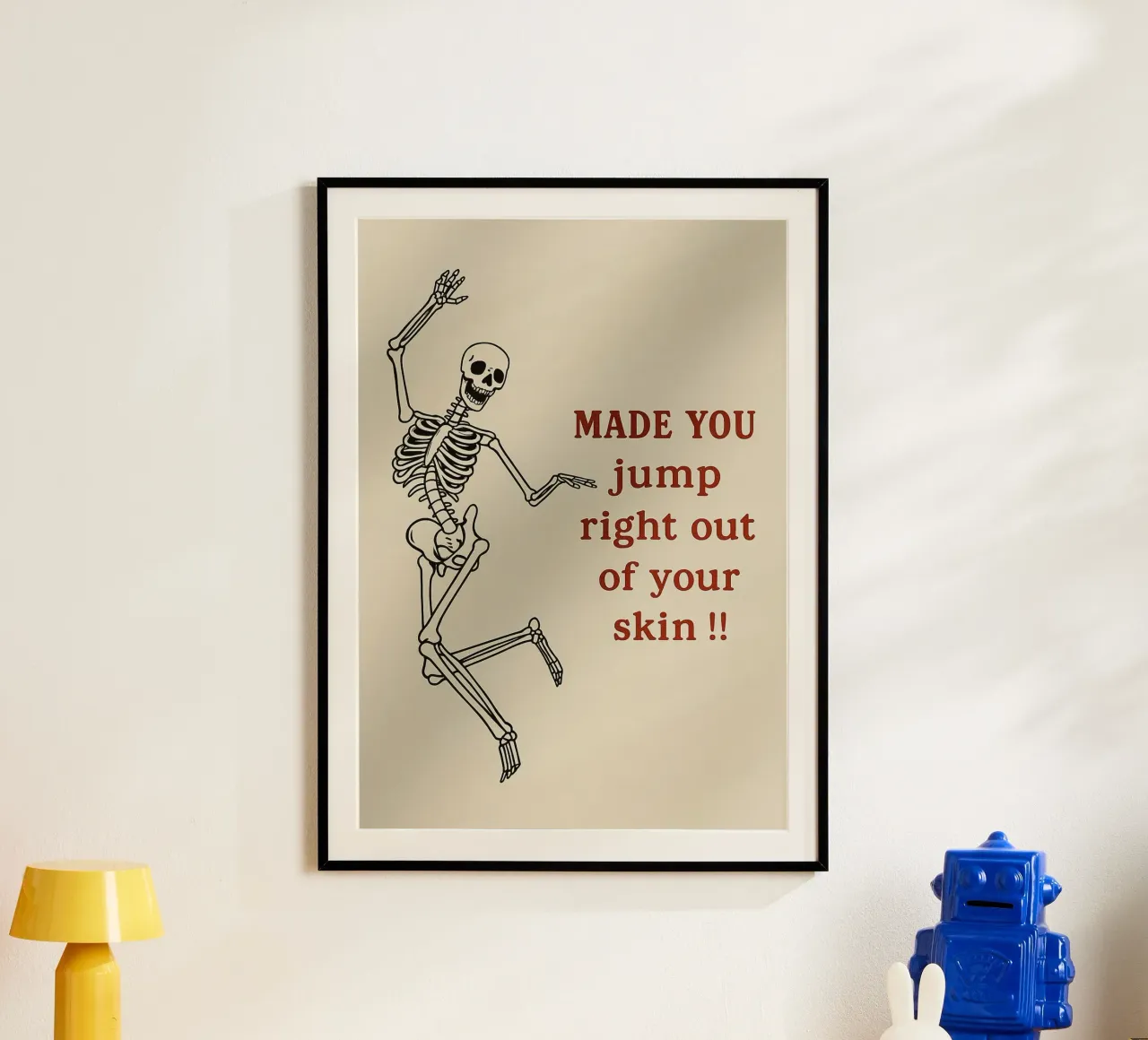 scheletro divertente poster da Avocadoz