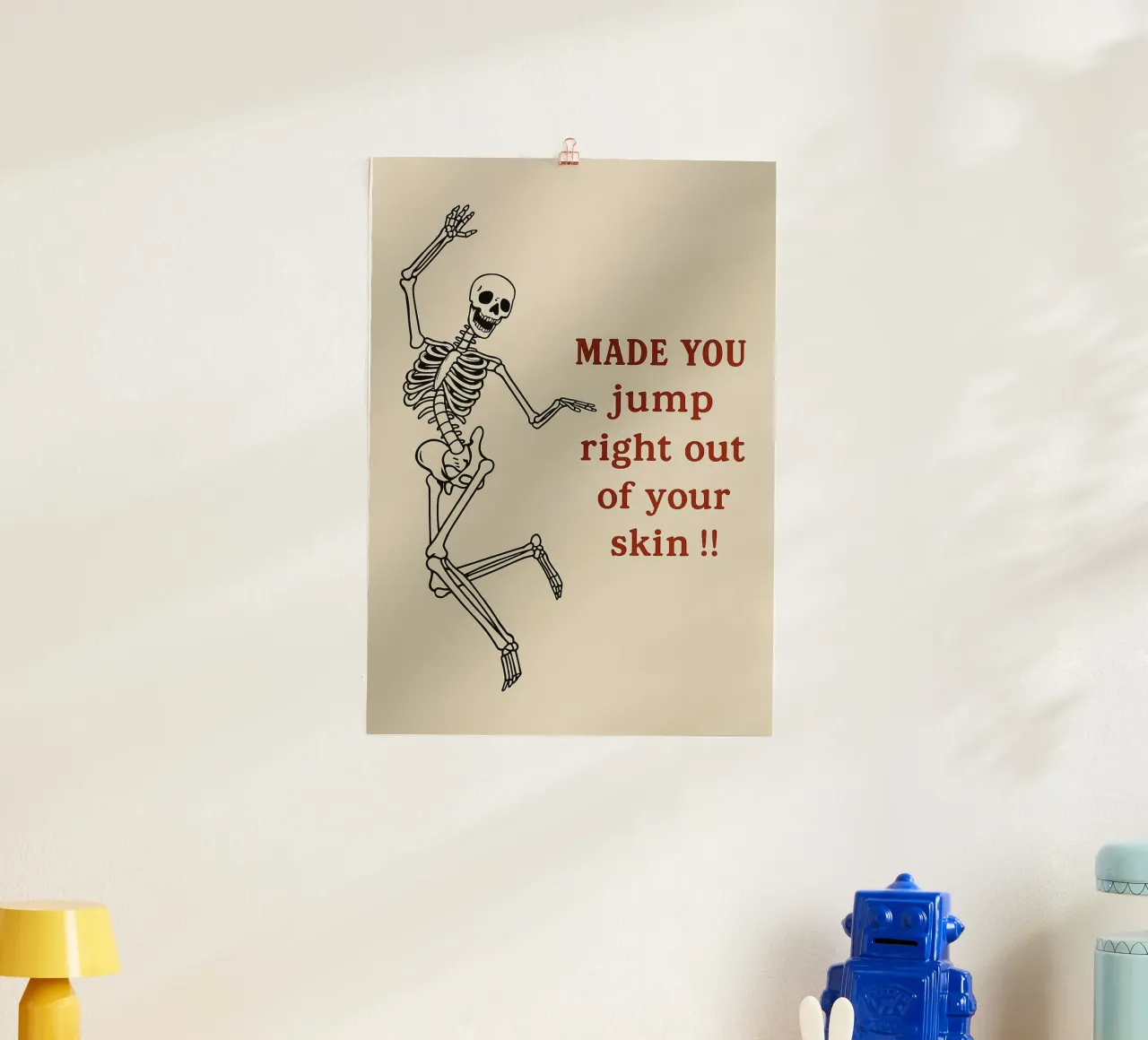 scheletro divertente poster da Avocadoz