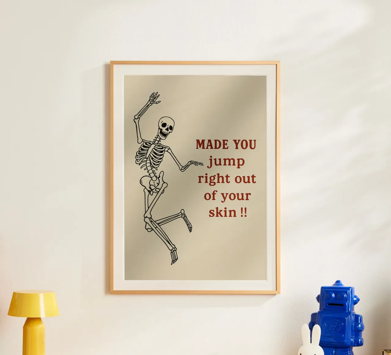 scheletro divertente poster da Avocadoz