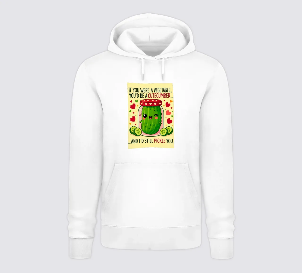 Se fossi un vegetale, saresti un cetriolo da taglio felpa con cappuccio da Avocadoz