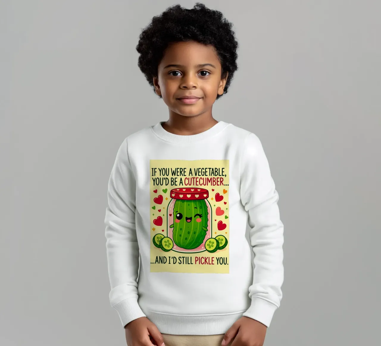 Se fossi un vegetale, saresti un cetriolo da taglio felpa bambino da Avocadoz