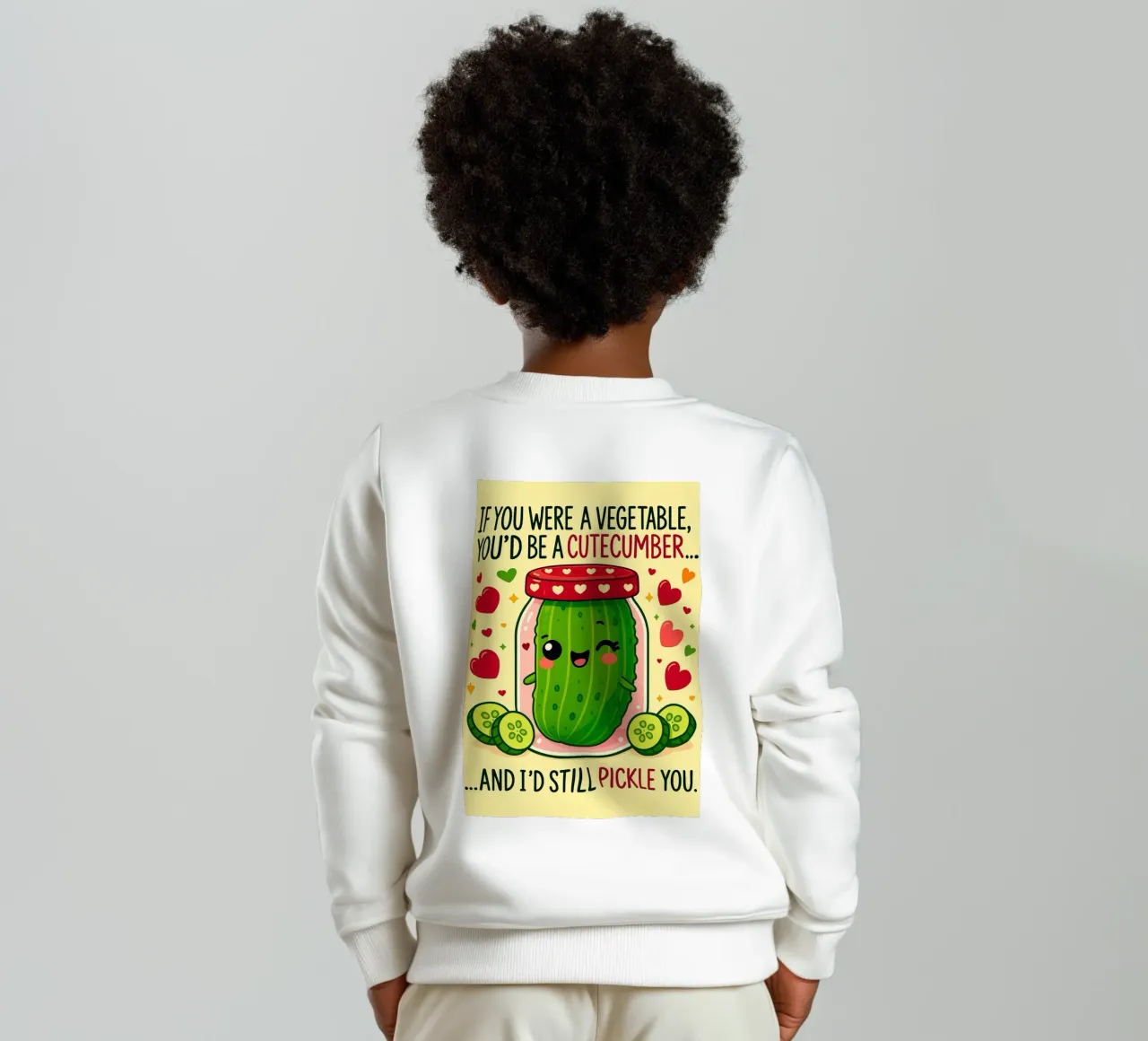 Se fossi un vegetale, saresti un cetriolo da taglio felpa bambino da Avocadoz
