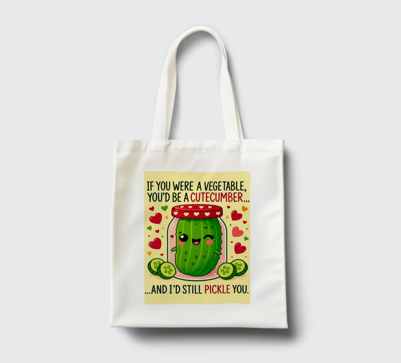 Se fossi un vegetale, saresti un cetriolo da taglio borsa in juta da Avocadoz
